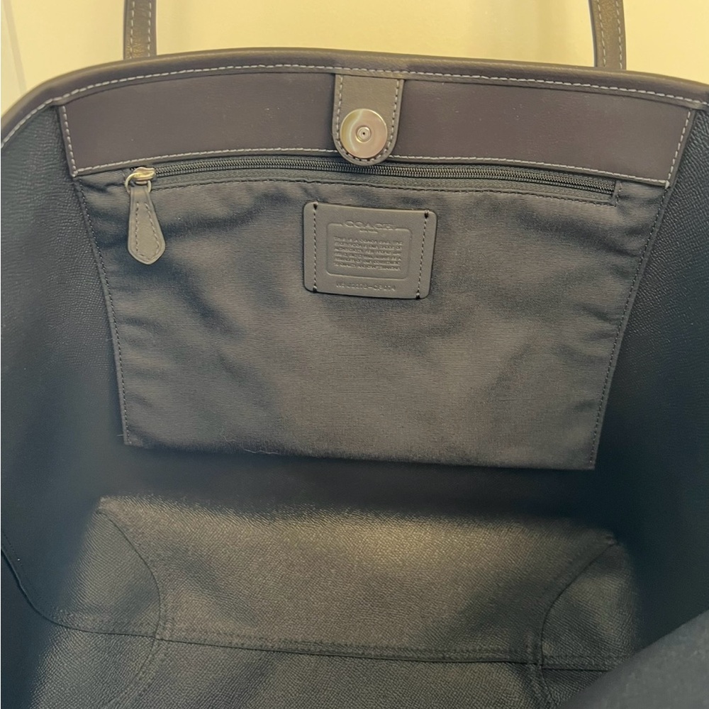 Coach Gray Signature Logo Tote - Picture 3 of 6